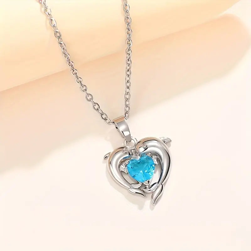 Colier „Oceanheart Twins”