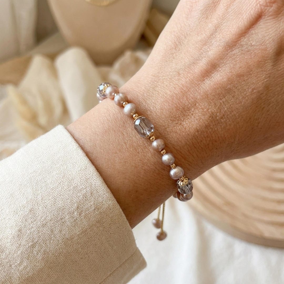 Luna – Brățară ajustabilă cu perle