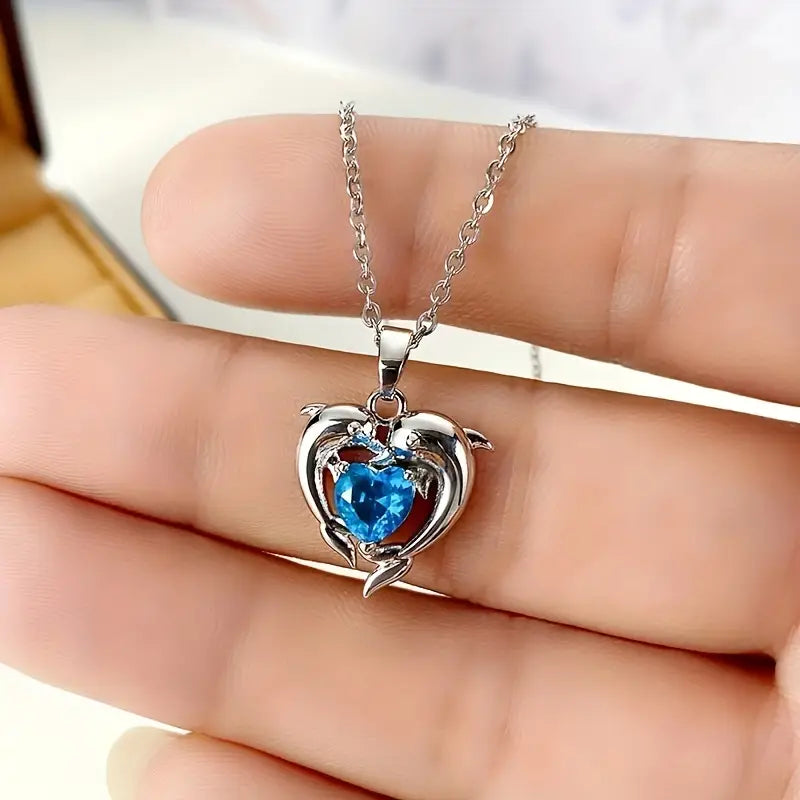Colier „Oceanheart Twins”
