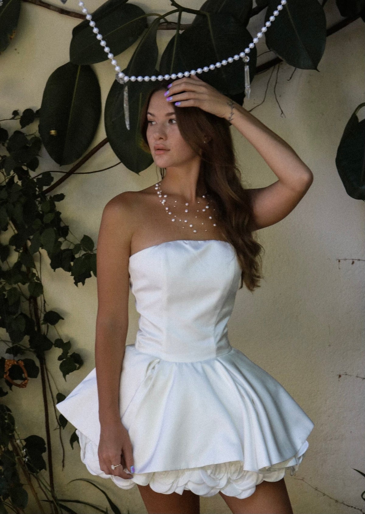 Jolanta – Colier cu perle naturale cu efect invizibil