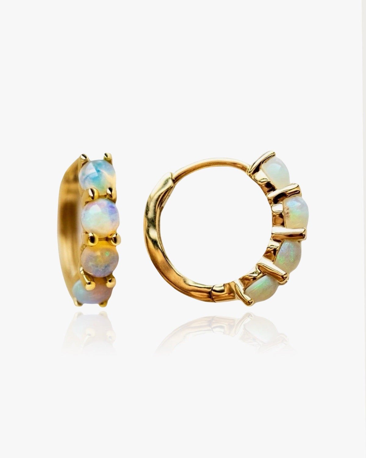 Kristina – Cercei rotunzi cu opal