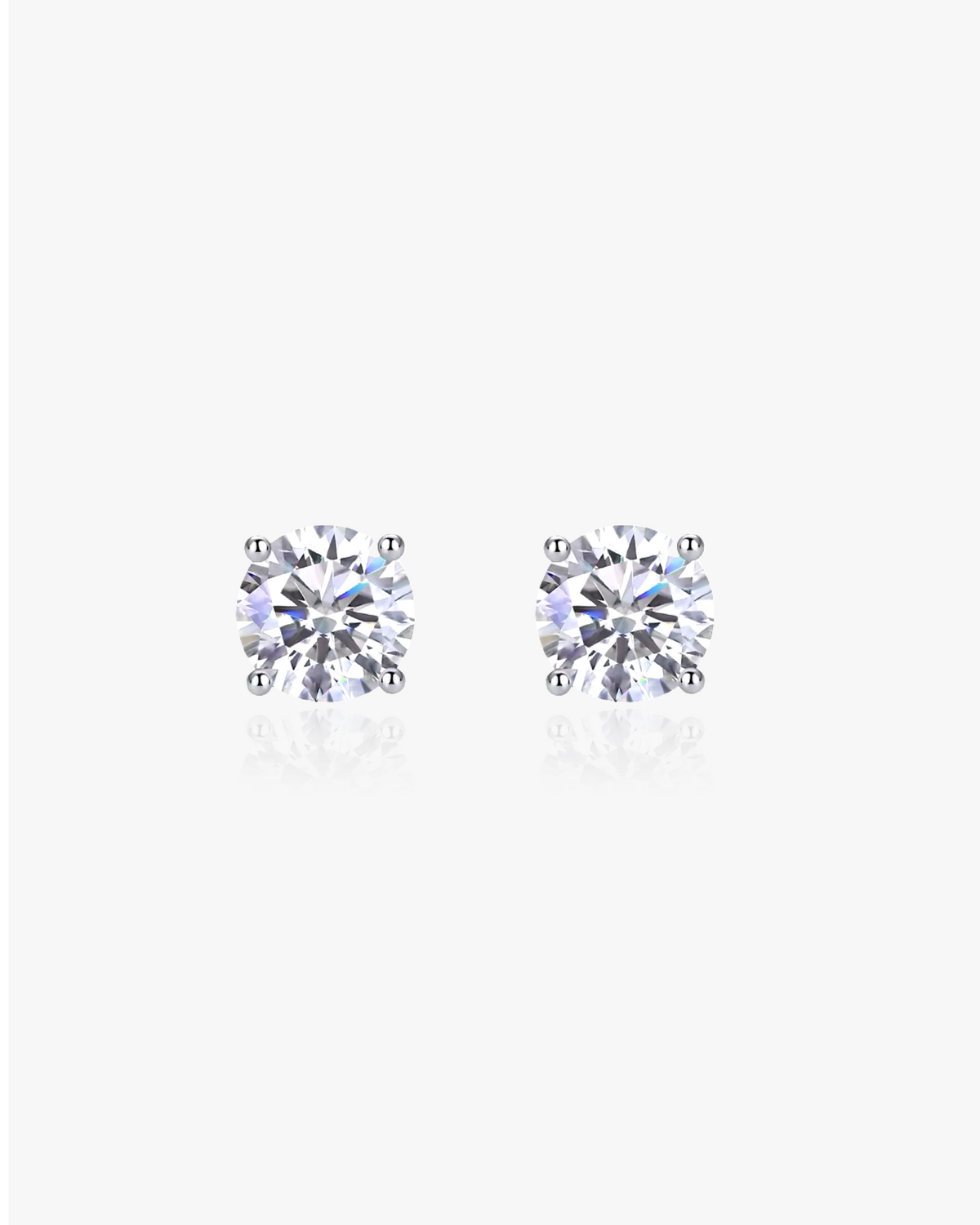 Cercei stud cu diamant moissanite – 5MM