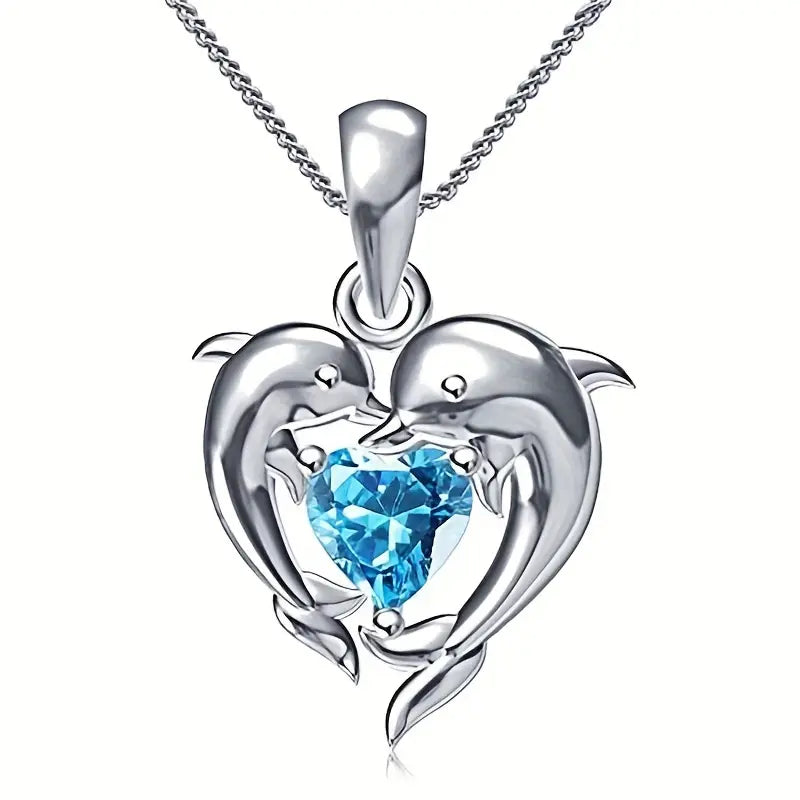 Colier „Oceanheart Twins”