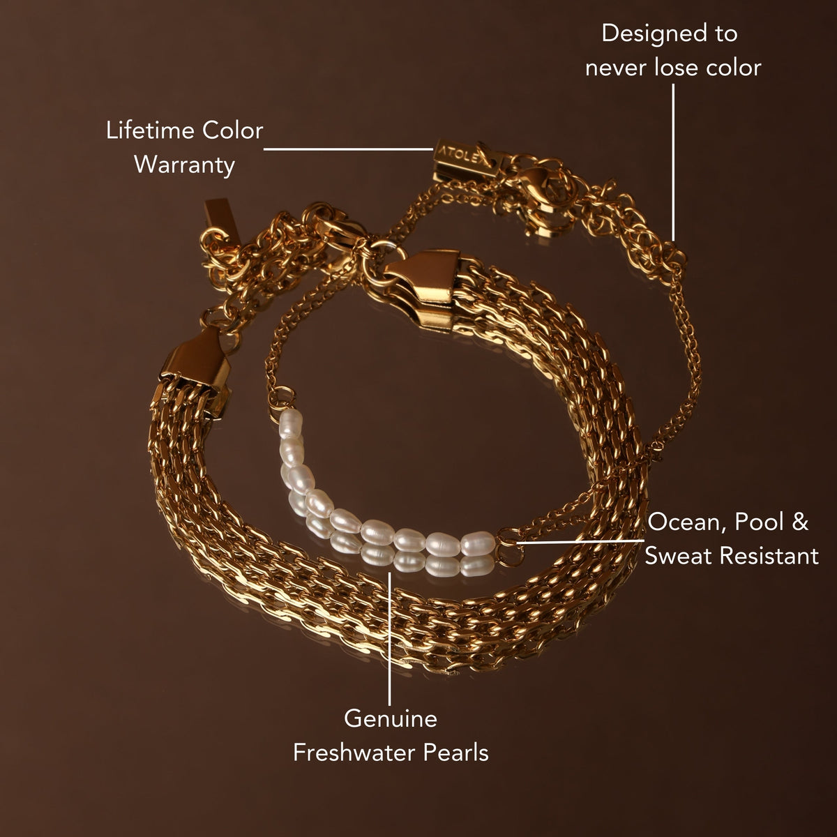 Saulena – Brățară mini cu perle de apă dulce