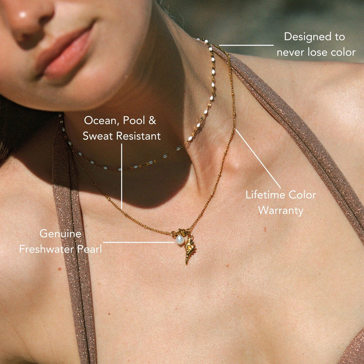 Colier cu amulete inspirate de ocean