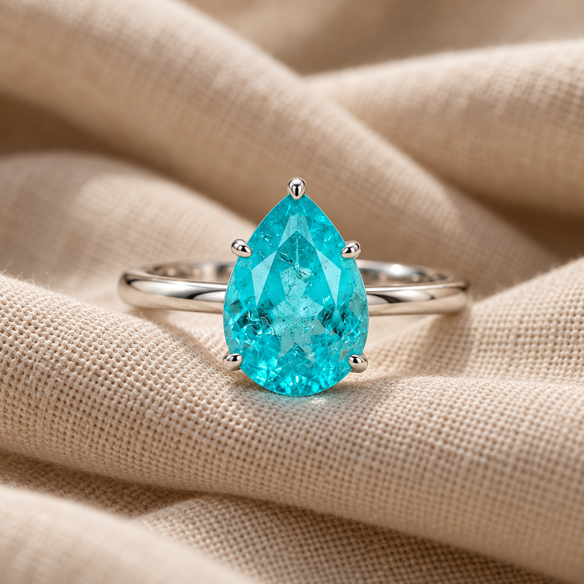 Aidana – Inel picătură Paraiba