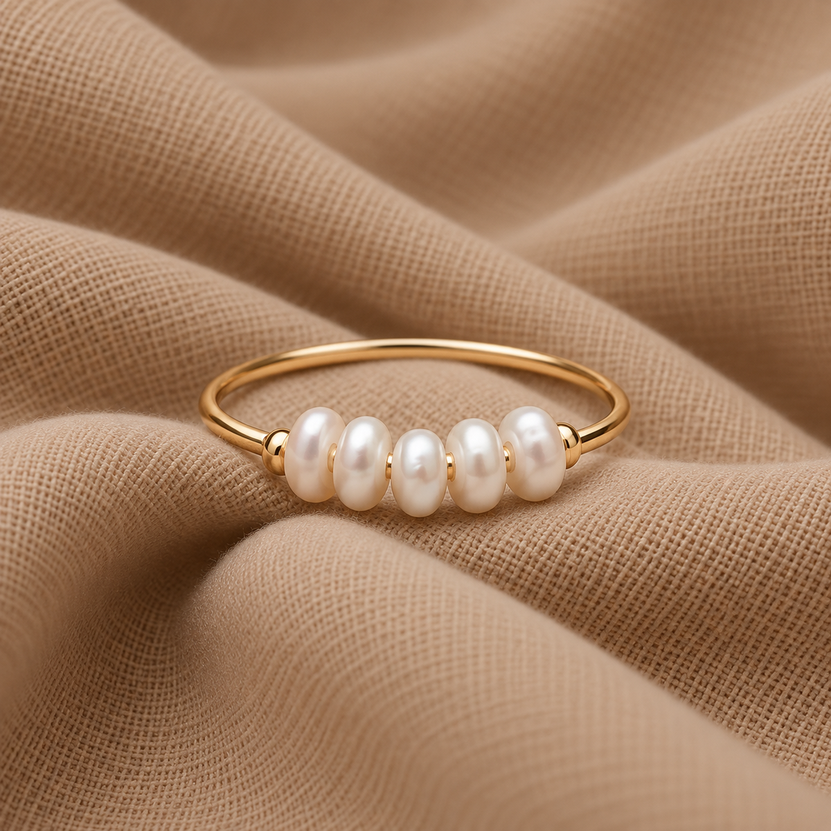 Nora – Inel cu mini perle