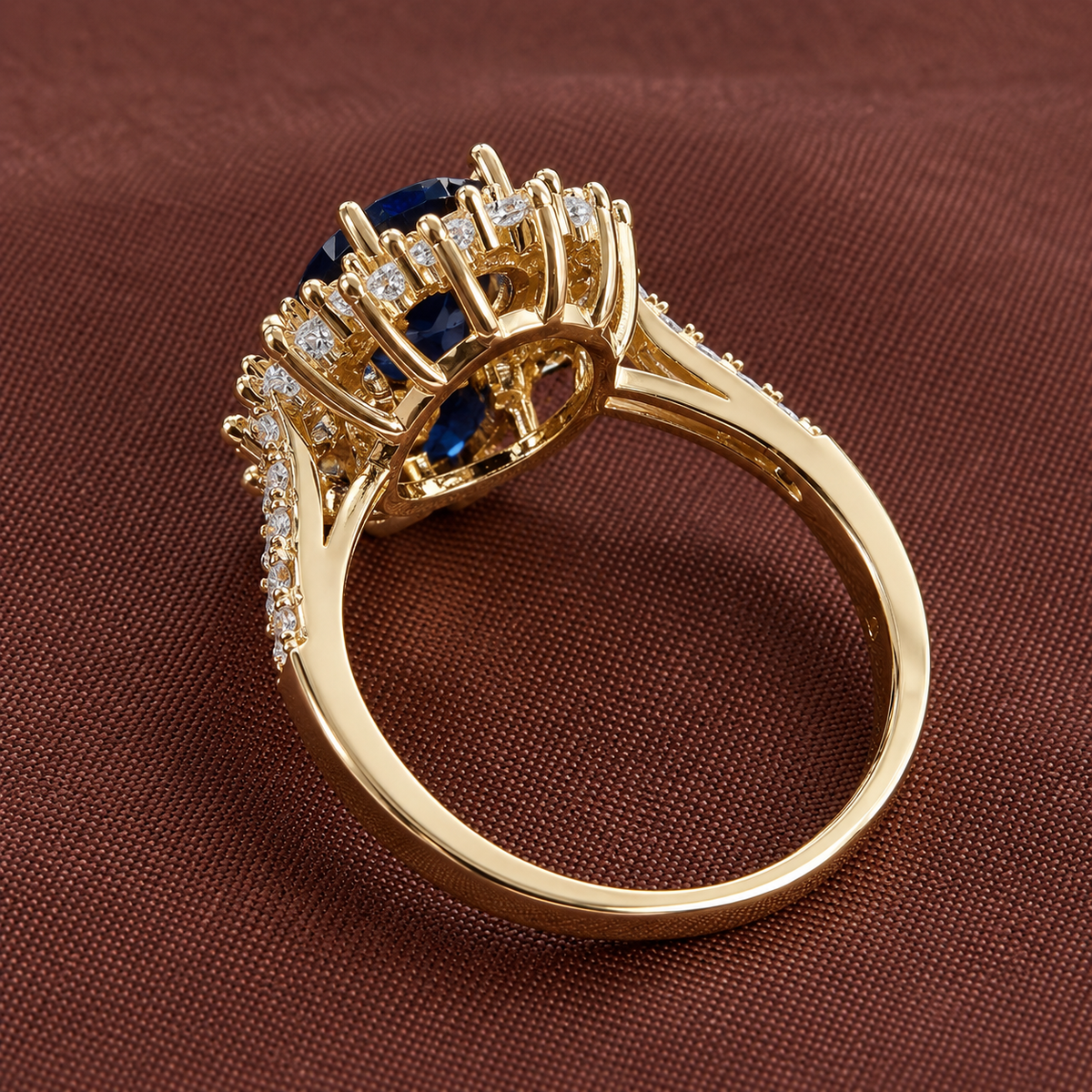 Vionne – Inel de aur cu safir
