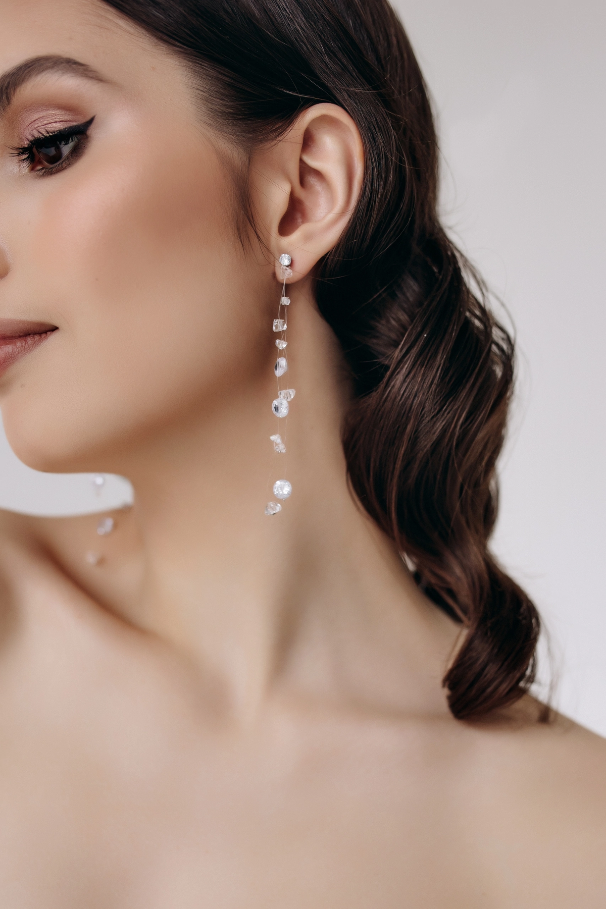 Lina – Cercei cu cristale plutitoare