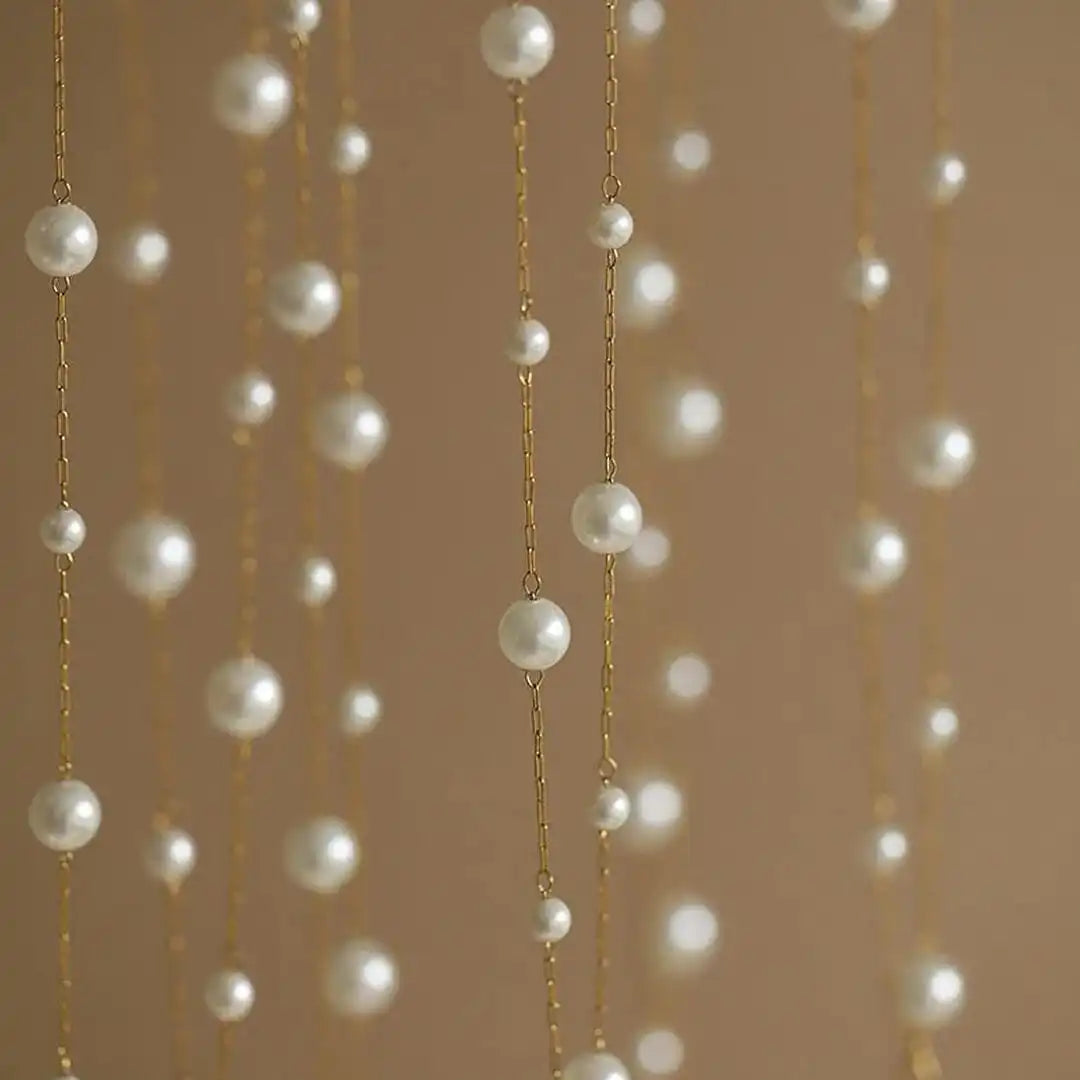 Colier choker cu perle