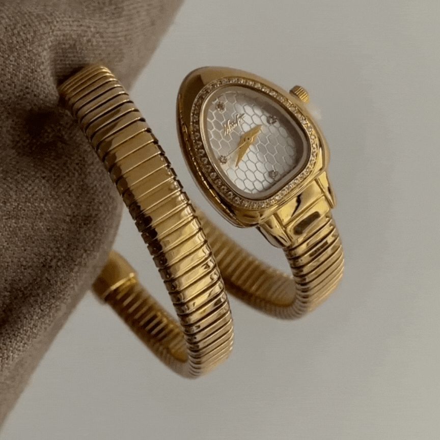 Silvija – Ceas vintage în formă de șarpe