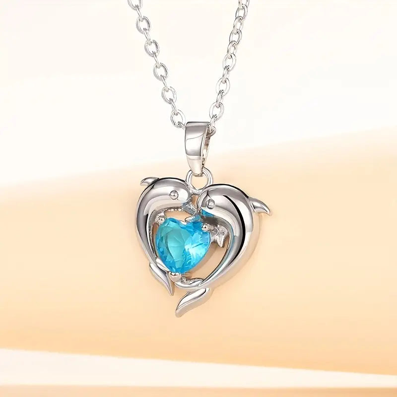 Colier „Oceanheart Twins”