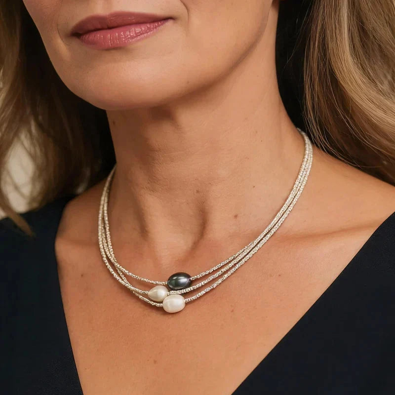 Perla eternității – Set de 3 coliere cu perle