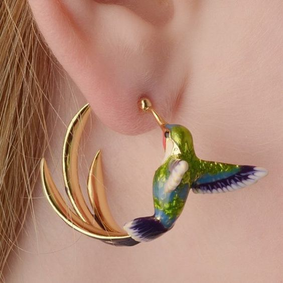 Cercei cu colibri